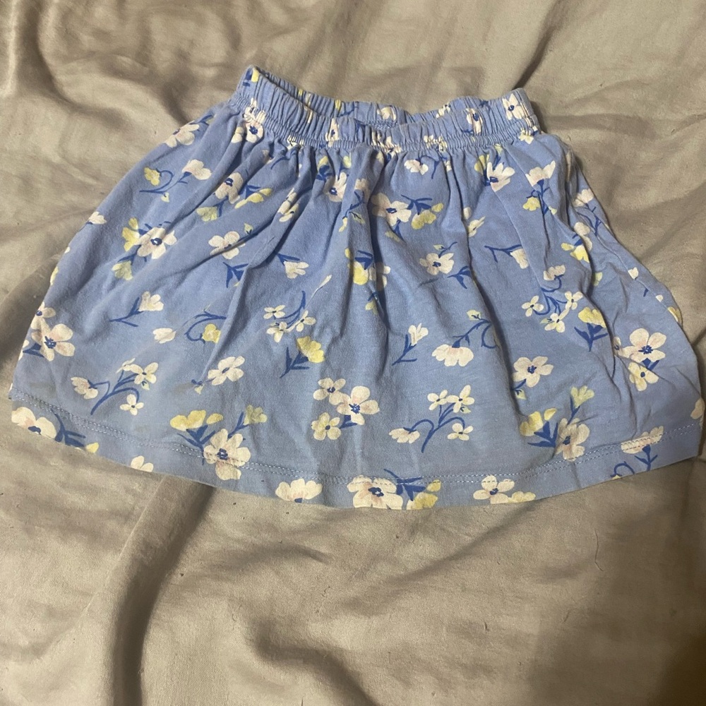 Carter's Light Blue Floral Skirt